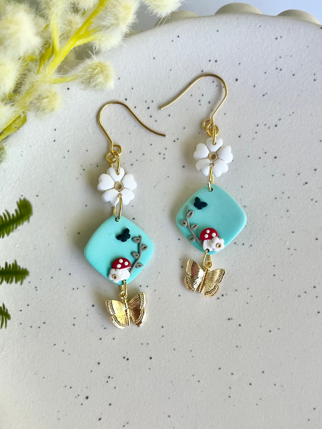 Butterfly Charm Earrings