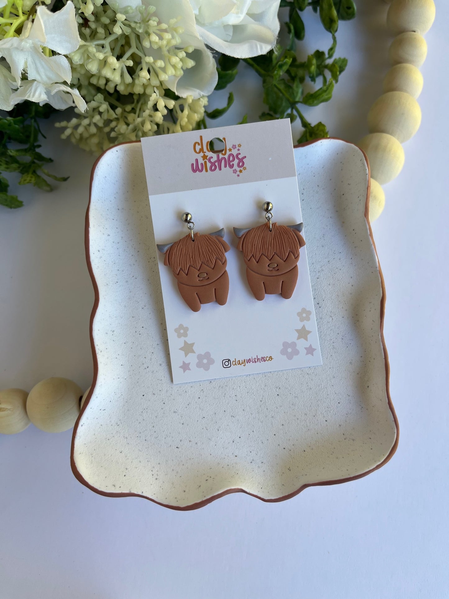 Highland Cow Earrings