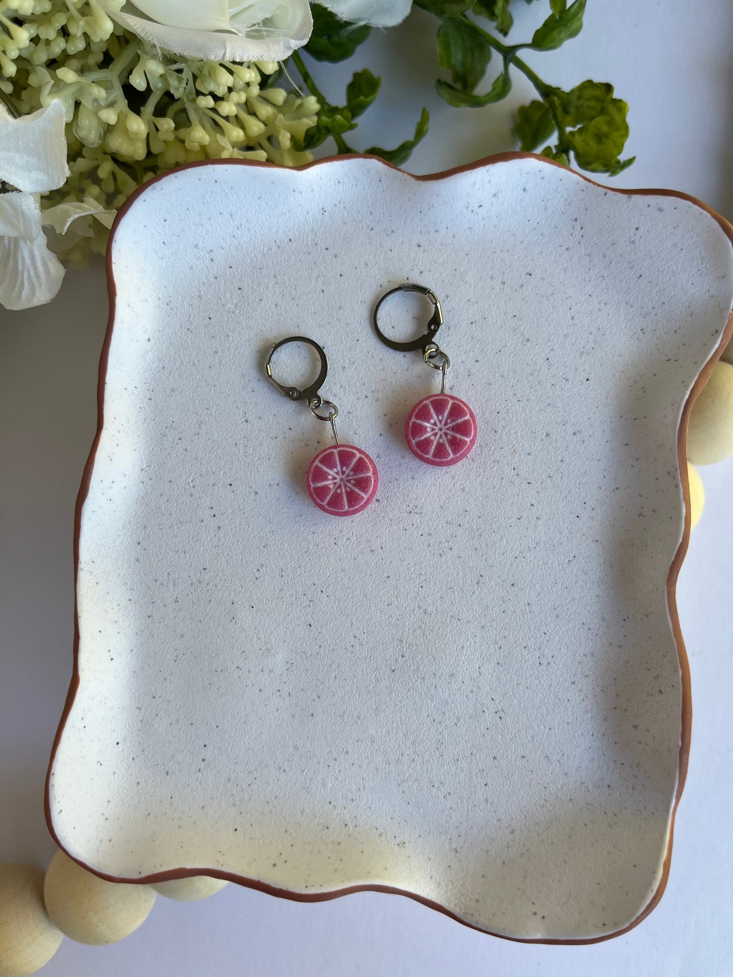 Citrus Fruit Slice Earrings