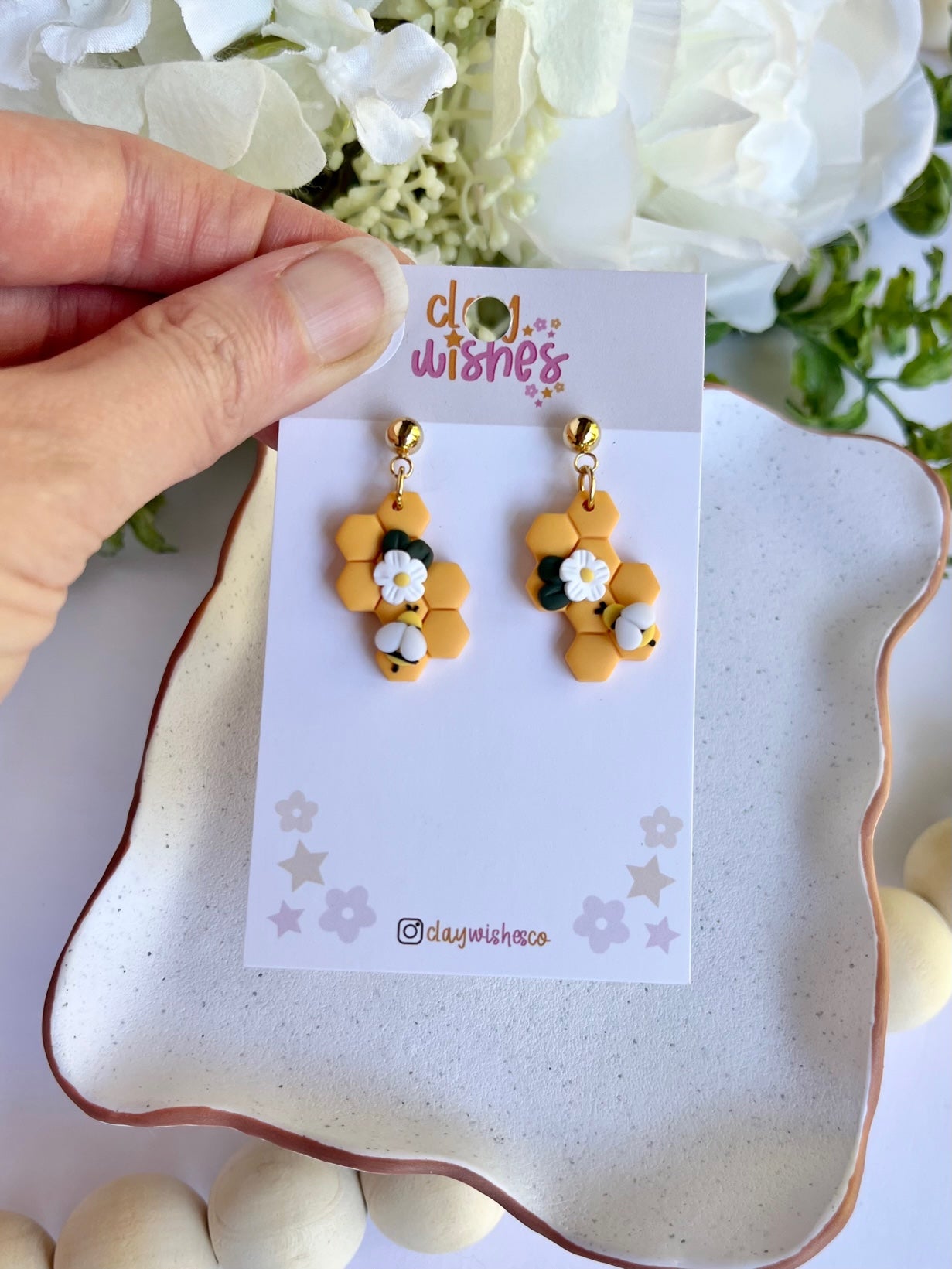 Honey Comb Earrings