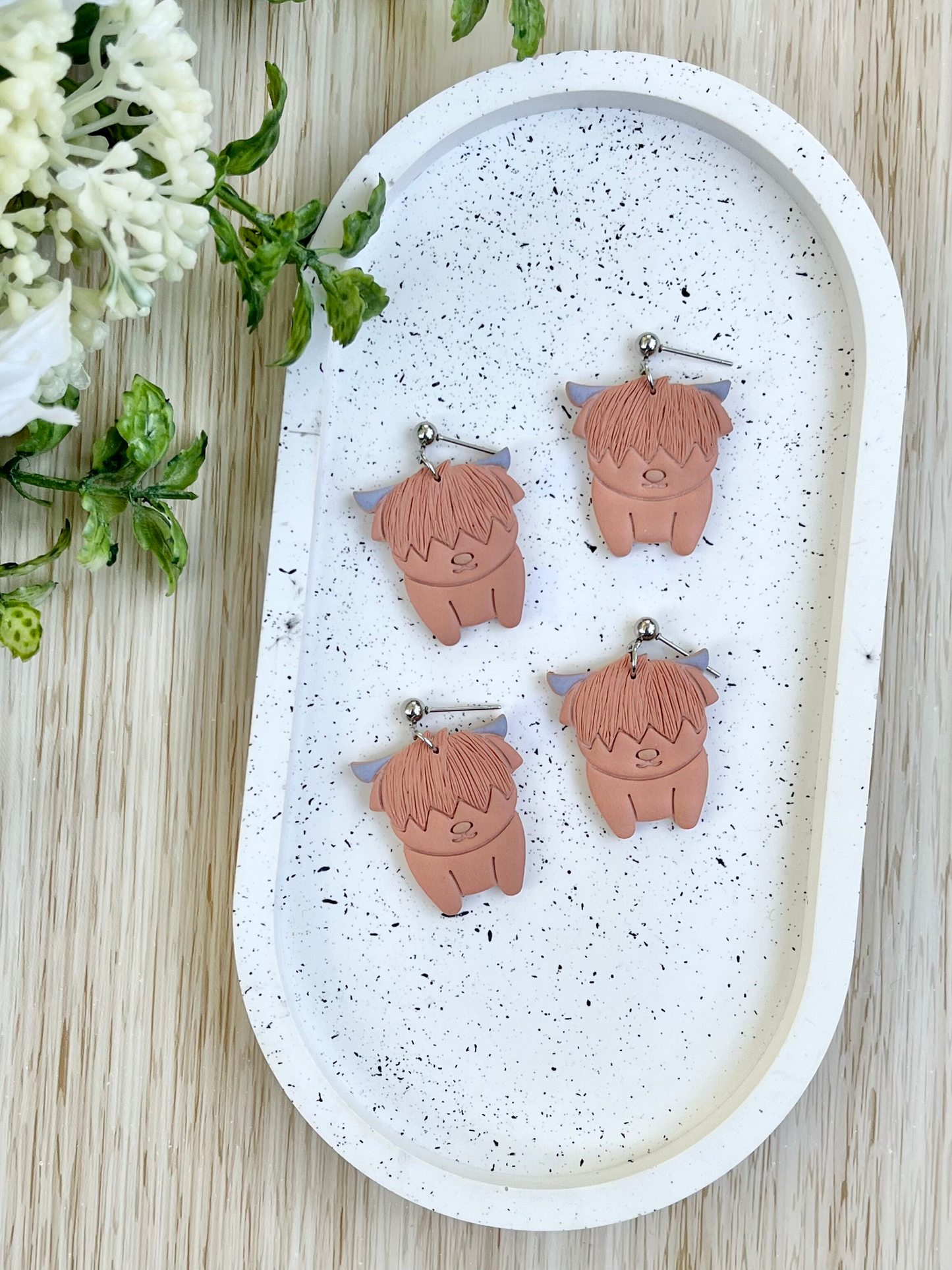 Highland Cow Earrings