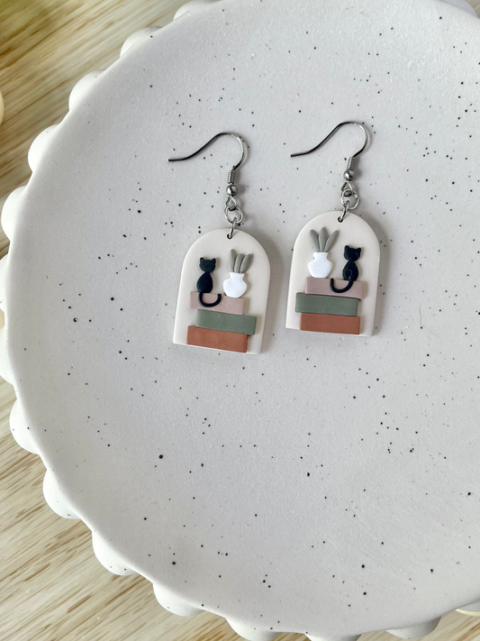 Book Stack Earrings
