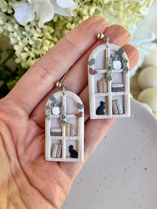 Bookshelf Earrings **Limited Edition**