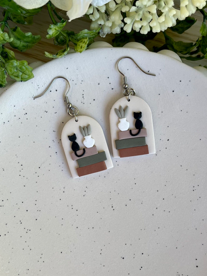 Book Stack Earrings