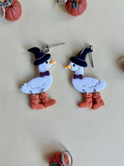 Witchy Duck Earrings