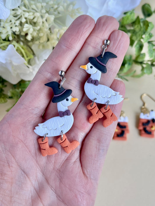 Witchy Duck Earrings
