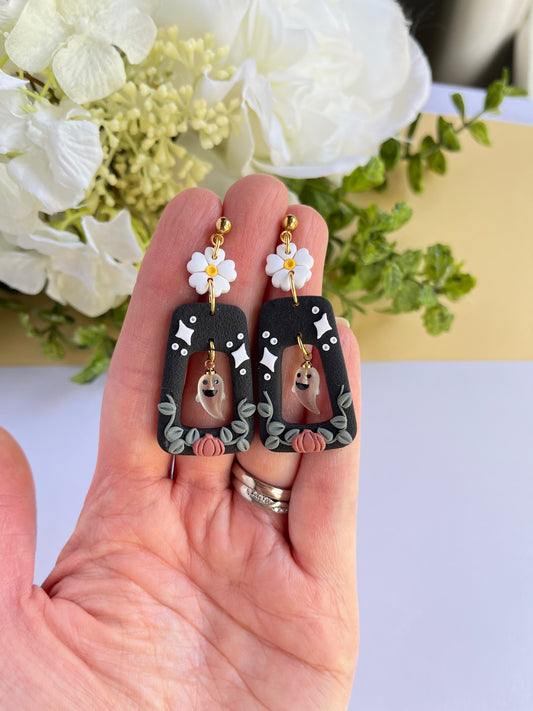 Whimsical Ghost Dangle Earrings *Limited Edition*