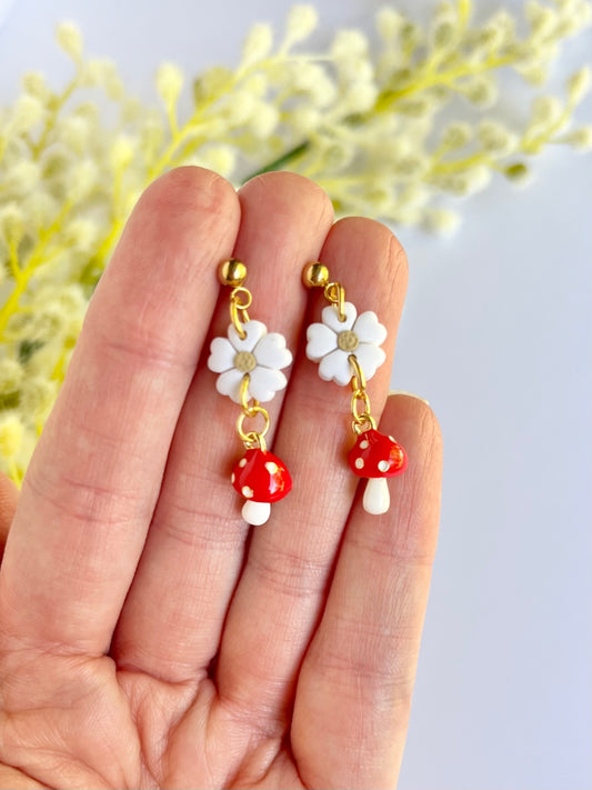 Mushroom Earrings