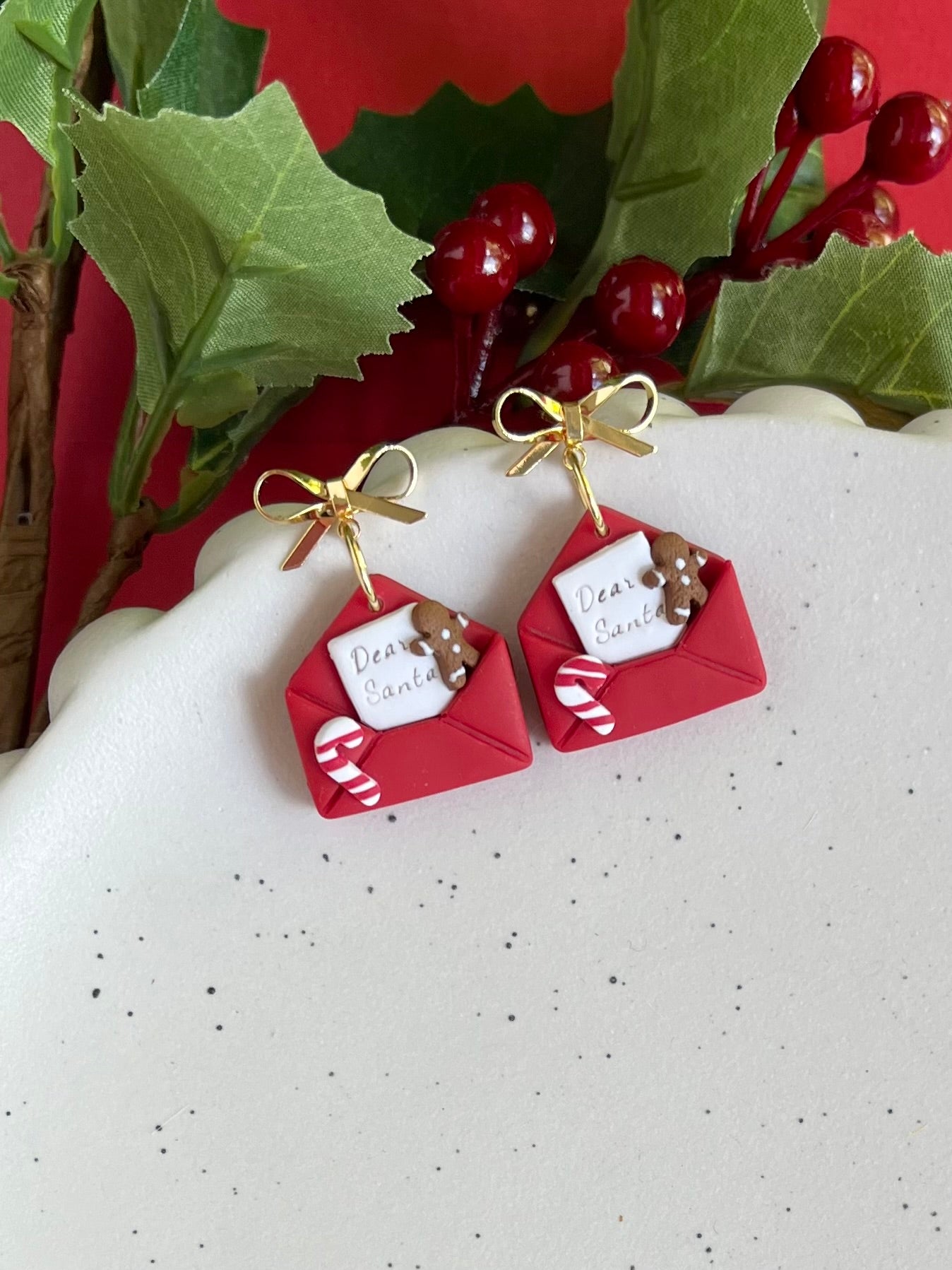Dear Santa Letters Earrings