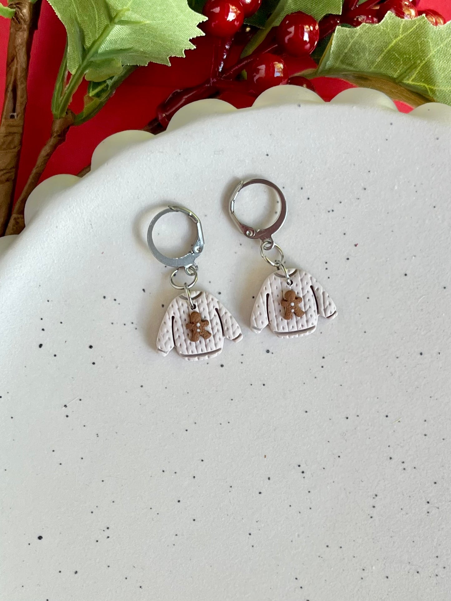 Gingerbread Sweater Earrings