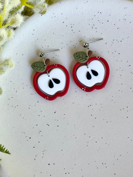 Red Apple Earrings