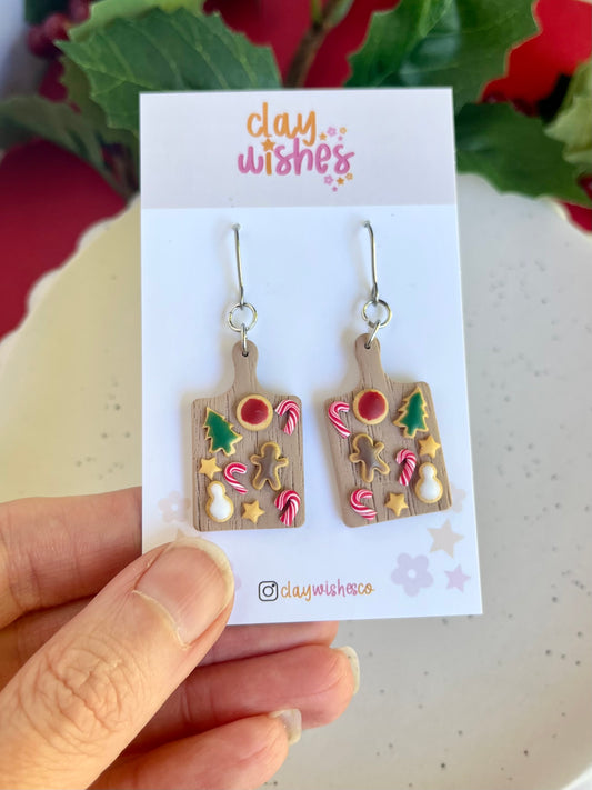 Christmas Cookie Board Earrings