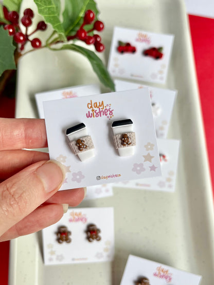 Festive Coffee Mug Earrings