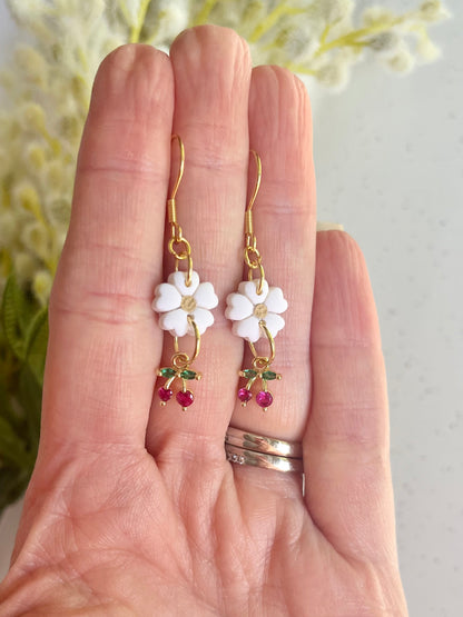Cherry Charm Earrings