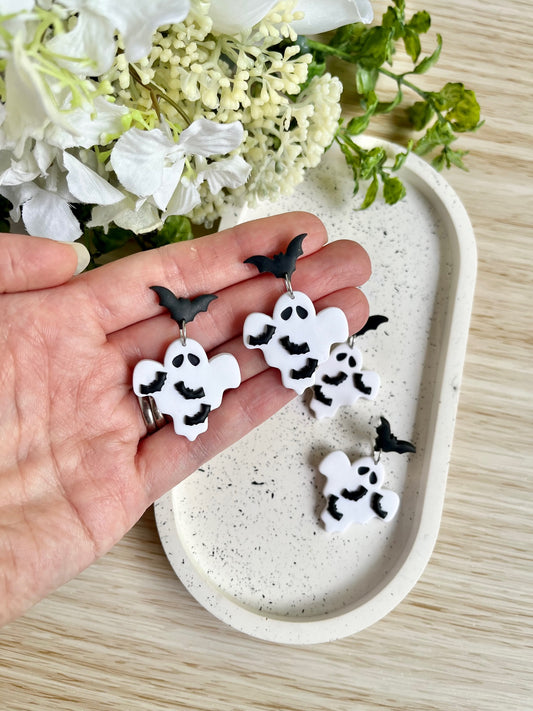 Batty Ghost Earrings