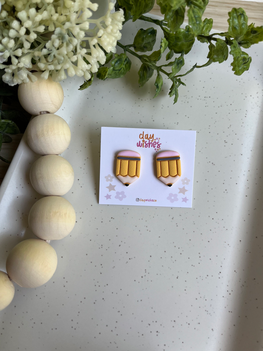 Chubby Classic Pencil Stud Earrings