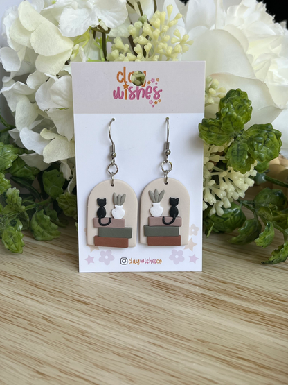 Book Stack Earrings