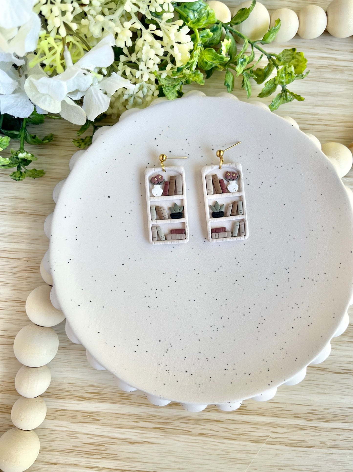Autumn Bookshelf Earrings