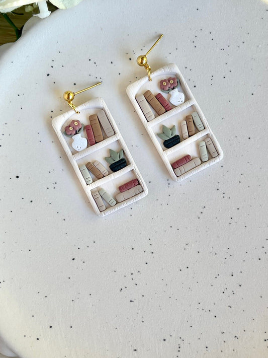 Autumn Bookshelf Earrings