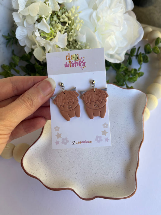 Highland Cow Earrings