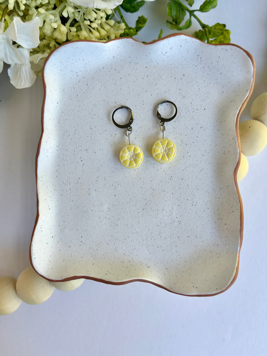 Citrus Fruit Slice Earrings