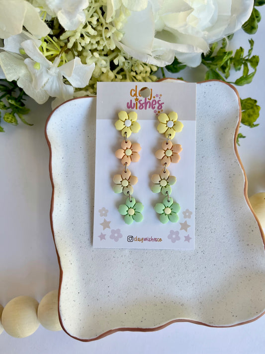 Ombre Flower Dangles