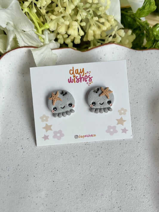 Octopus Stud Earrings